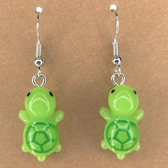 Fashion Jewelry Jewelry - Cute Resin Turtle Dangle Earrings